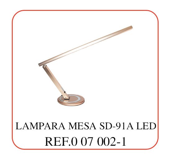 LAMPARA MESA SD-91A LED7 rosa