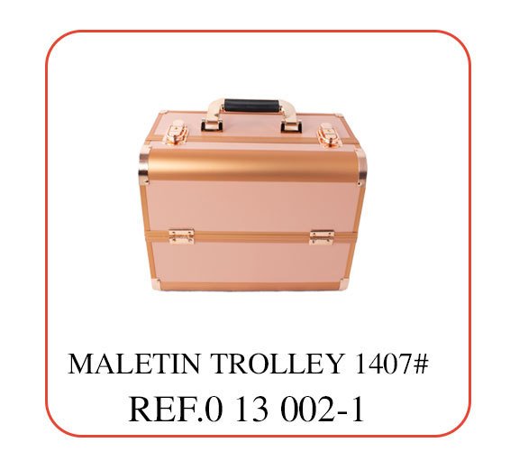 MALETIN TROLLEY 1407# GOLDEN ROSA