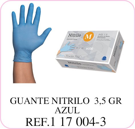 GUANTES NITRILO M   3.5GR