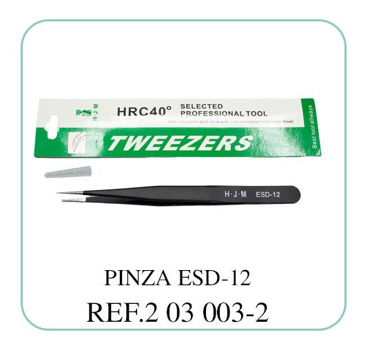 PINZA TWEEZERS ESD-12