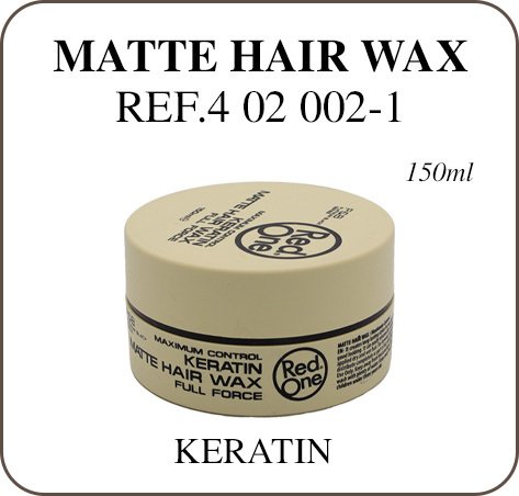 RED ONE HAIR WAX - MATTE KERATIN 150ML