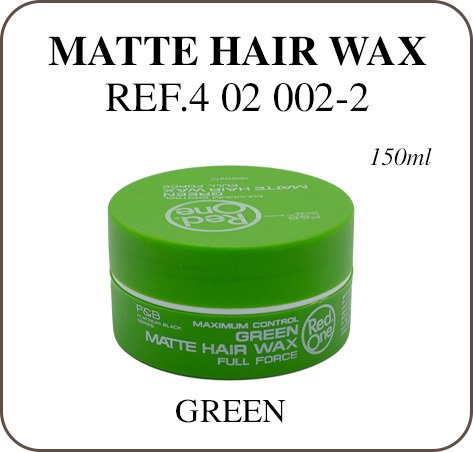 RED ONE HAIR WAX MATTE -VERDE 150ML