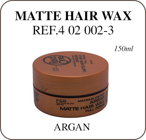 RED ONE HAIR WAX - ARGAN 150ML